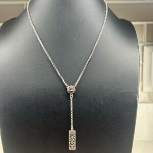 Elegant Art Deco 925 Silver Pendant Necklace and Earrings